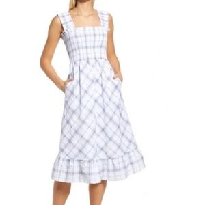 Eliza J. White spring cotton smock dress, US 10,